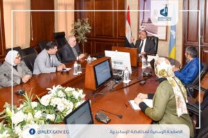"الشريف" يجتمع مع رئيس "العامة لحماية الشواطئ" للوقوف على معدلات إنجاز مشروعات حماية الشواطئ بالإسكندرية