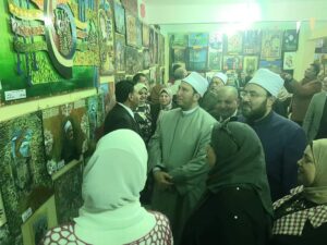 افتتاح المعرض السنوي للتربية الفنية والاقتصاد المنزلي بمنطقة الإسكندرية الأزهرية